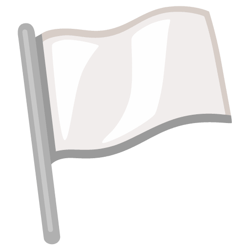 Google Google design of the white flag emoji verson:Noto Color Emoji 15.0