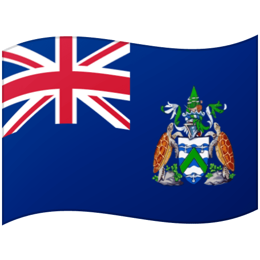 Google Google design of the flag: Ascension Island emoji verson:Noto Color Emoji 15.0
