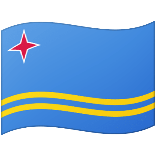 Google design of the flag: Aruba emoji verson:Noto Color Emoji 15.0