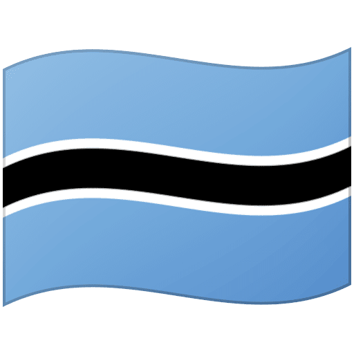 Google Google design of the flag: Botswana emoji verson:Noto Color Emoji 15.0
