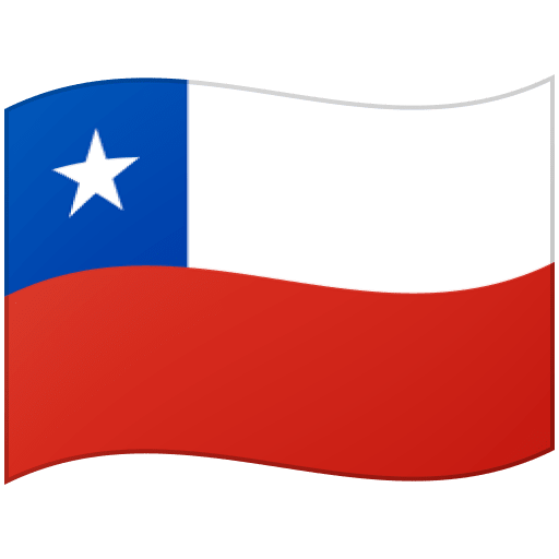 Google design of the flag: Chile emoji verson:Noto Color Emoji 15.0