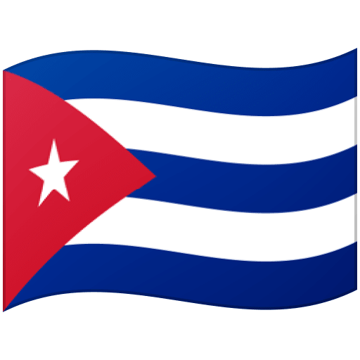 Google design of the flag: Cuba emoji verson:Noto Color Emoji 15.0