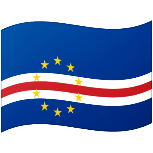 Google design of the flag: Cape Verde emoji verson:Noto Color Emoji 15.0