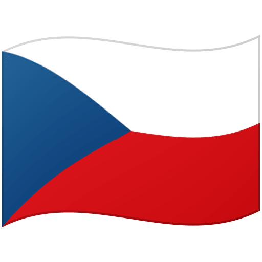 Google design of the flag: Czechia emoji verson:Noto Color Emoji 15.0