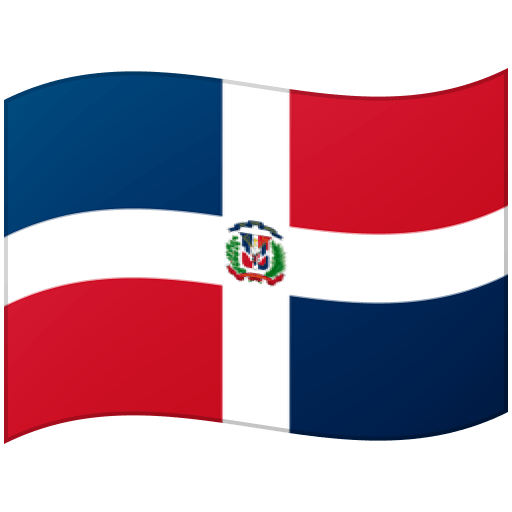 Google design of the flag: Dominican Republic emoji verson:Noto Color Emoji 15.0