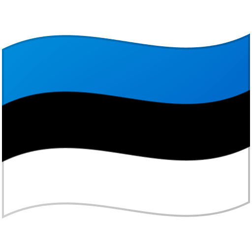 Google design of the flag: Estonia emoji verson:Noto Color Emoji 15.0
