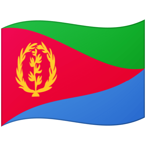 Google design of the flag: Eritrea emoji verson:Noto Color Emoji 15.0