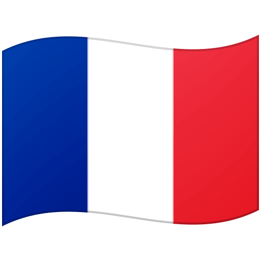 Google design of the flag: France emoji verson:Noto Color Emoji 15.0