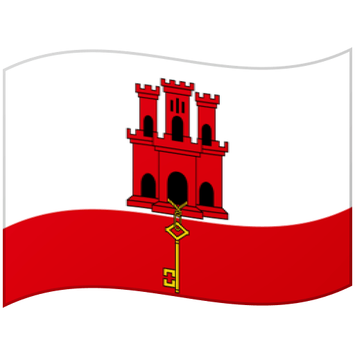 Google design of the flag: Gibraltar emoji verson:Noto Color Emoji 15.0