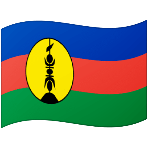 Google design of the flag: New Caledonia emoji verson:Noto Color Emoji 15.0