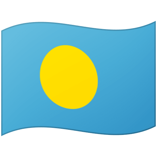 Google design of the flag: Palau emoji verson:Noto Color Emoji 15.0