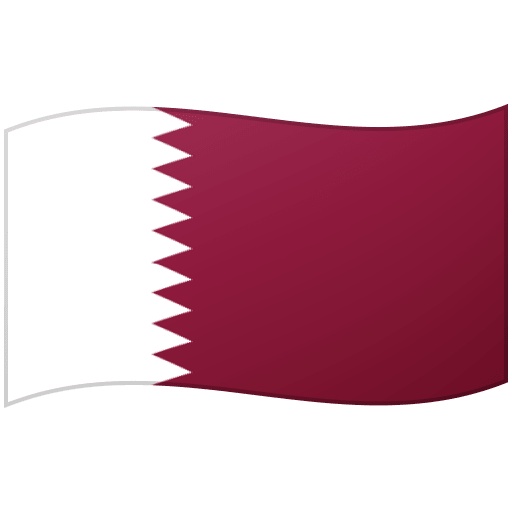 Google design of the flag: Qatar emoji verson:Noto Color Emoji 15.0