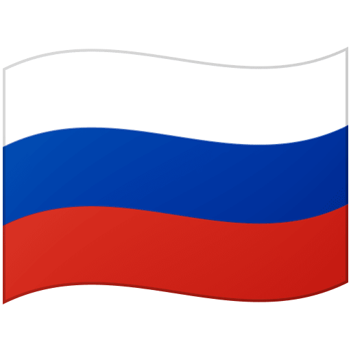 Google design of the flag: Russia emoji verson:Noto Color Emoji 15.0
