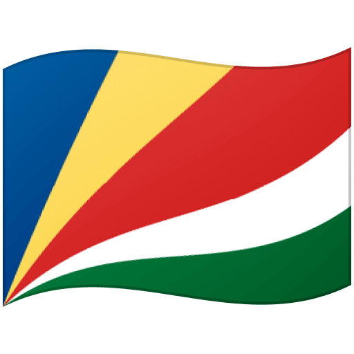 Google design of the flag: Seychelles emoji verson:Noto Color Emoji 15.0