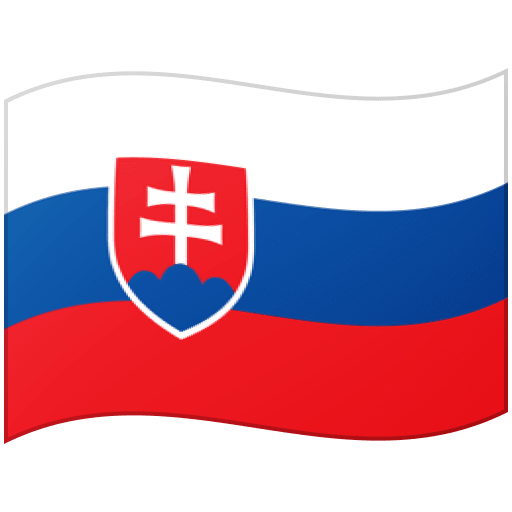 Google design of the flag: Slovakia emoji verson:Noto Color Emoji 15.0