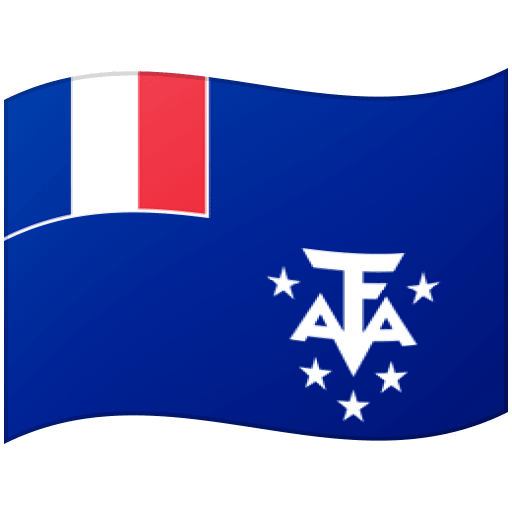 Google design of the flag: French Southern Territories emoji verson:Noto Color Emoji 15.0