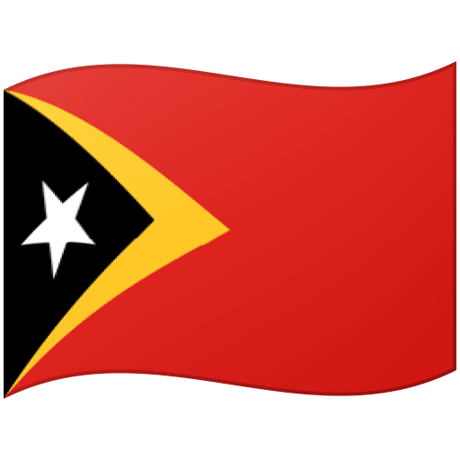 Google design of the flag: Timor-Leste emoji verson:Noto Color Emoji 15.0