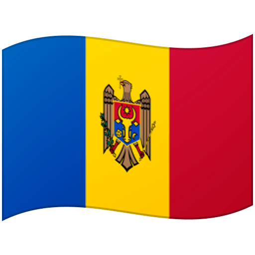 Google design of the flag: Moldova emoji verson:Noto Color Emoji 15.0