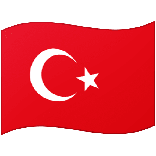 Google design of the flag: Turkey emoji verson:Noto Color Emoji 15.0