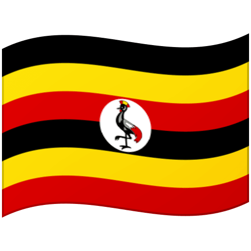 Google design of the flag: Uganda emoji verson:Noto Color Emoji 15.0