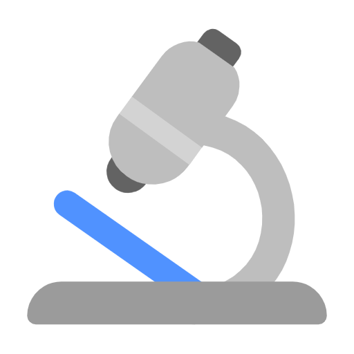 Microsoft design of the microscope emoji verson:Windows-11-23H2