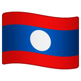 Whatsapp design of the flag: Laos emoji verson:2.23.2.72