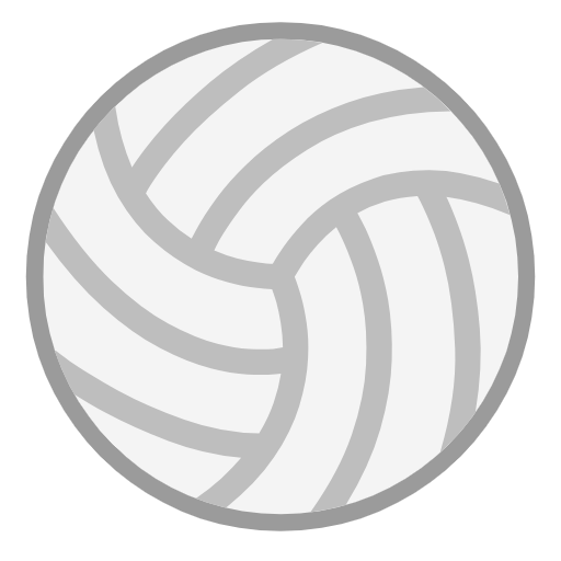 Microsoft design of the volleyball emoji verson:Windows-11-23H2