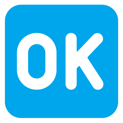 Microsoft design of the OK button emoji verson:Windows-11-22H2