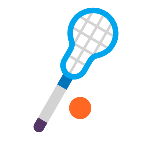 Microsoft design of the lacrosse emoji verson:Windows-11-23H2