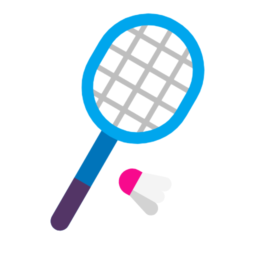 Microsoft design of the badminton emoji verson:Windows-11-23H2