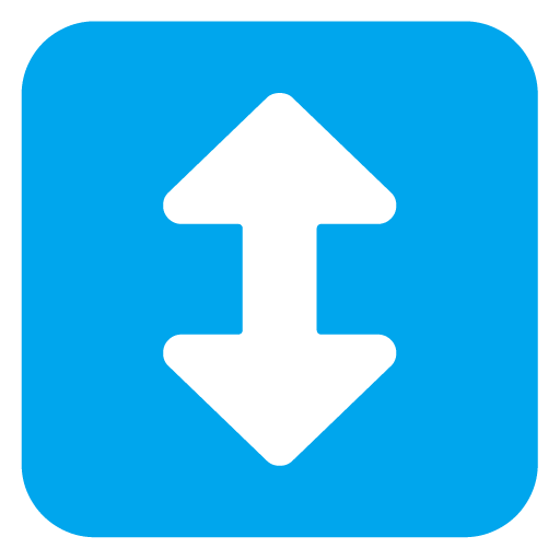 Microsoft design of the up-down arrow emoji verson:Windows-11-22H2