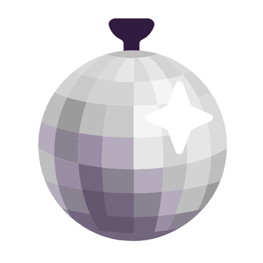 Microsoft design of the mirror ball emoji verson:Windows-11-23H2