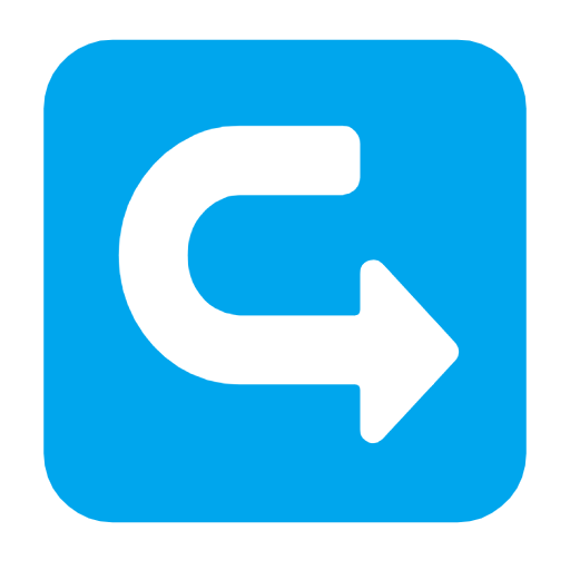 Microsoft design of the left arrow curving right emoji verson:Windows-11-23H2