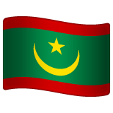 Whatsapp design of the flag: Mauritania emoji verson:2.23.2.72