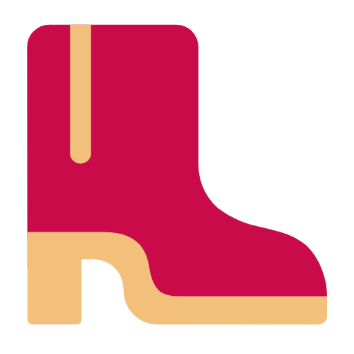 Microsoft design of the woman’s boot emoji verson:Windows-11-23H2