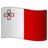 Whatsapp design of the flag: Malta emoji verson:2.23.2.72