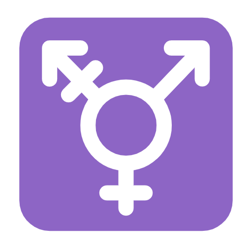 Microsoft design of the transgender symbol emoji verson:Windows-11-23H2