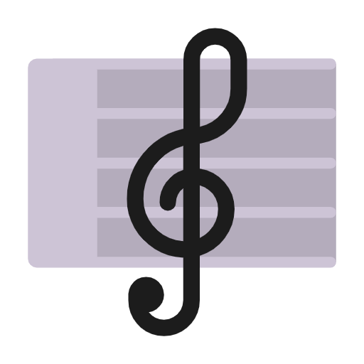 Microsoft design of the musical score emoji verson:Windows-11-23H2