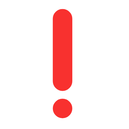 Microsoft design of the red exclamation mark emoji verson:Windows-11-23H2