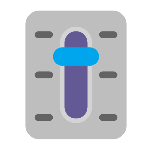 Microsoft design of the level slider emoji verson:Windows-11-23H2