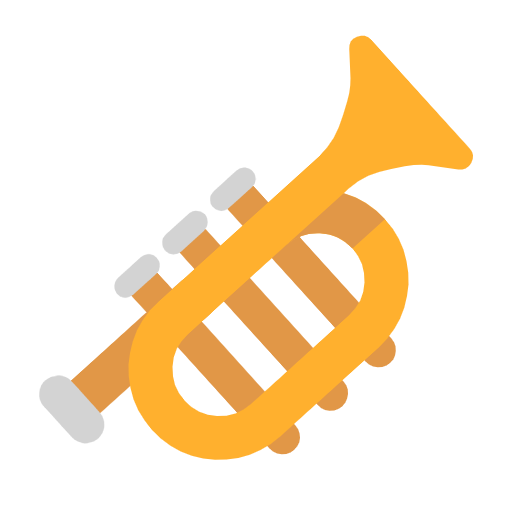 Microsoft design of the trumpet emoji verson:Windows-11-23H2