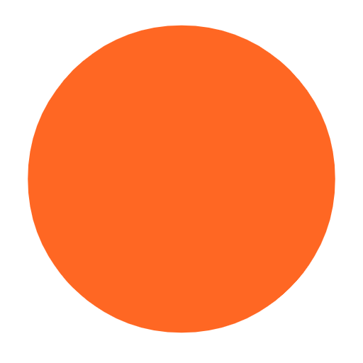 Microsoft design of the orange circle emoji verson:Windows-11-23H2