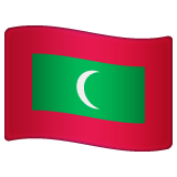 Whatsapp design of the flag: Maldives emoji verson:2.23.2.72