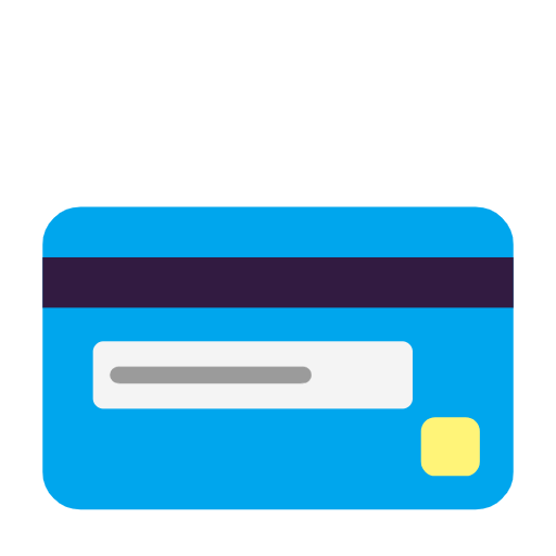 Microsoft design of the credit card emoji verson:Windows-11-23H2