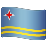 Whatsapp design of the flag: Aruba emoji verson:2.23.2.72
