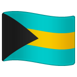Whatsapp design of the flag: Bahamas emoji verson:2.23.2.72