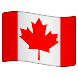 Whatsapp design of the flag: Canada emoji verson:2.23.2.72