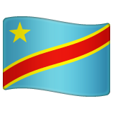 Whatsapp design of the flag: Congo - Kinshasa emoji verson:2.23.2.72