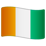 Whatsapp design of the flag: Côte d’Ivoire emoji verson:2.23.2.72