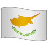 Whatsapp design of the flag: Cyprus emoji verson:2.23.2.72